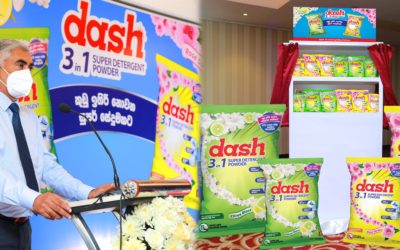 ‘dash’ launches another first for Sri Lanka; a ZERO RESIDUE laundry detergent powder